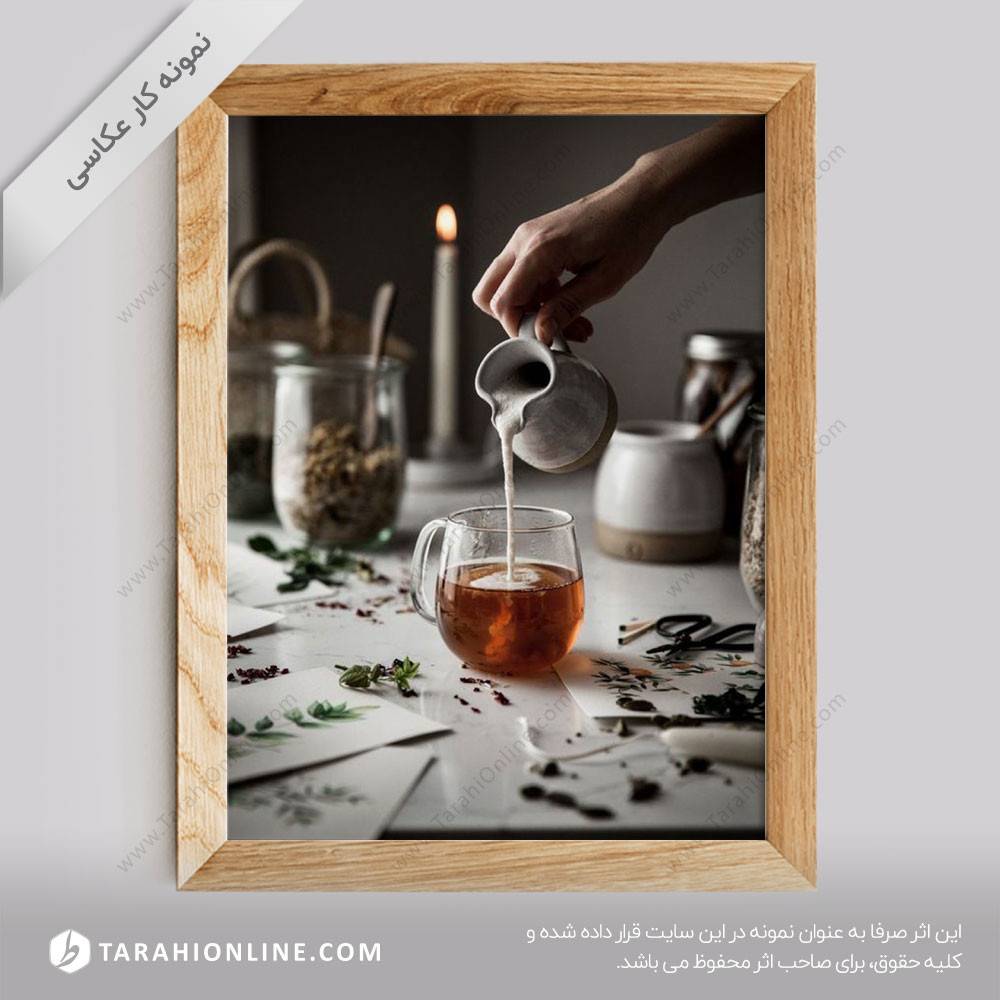 عکاسی از نوشیدنی ها - چای شیرین